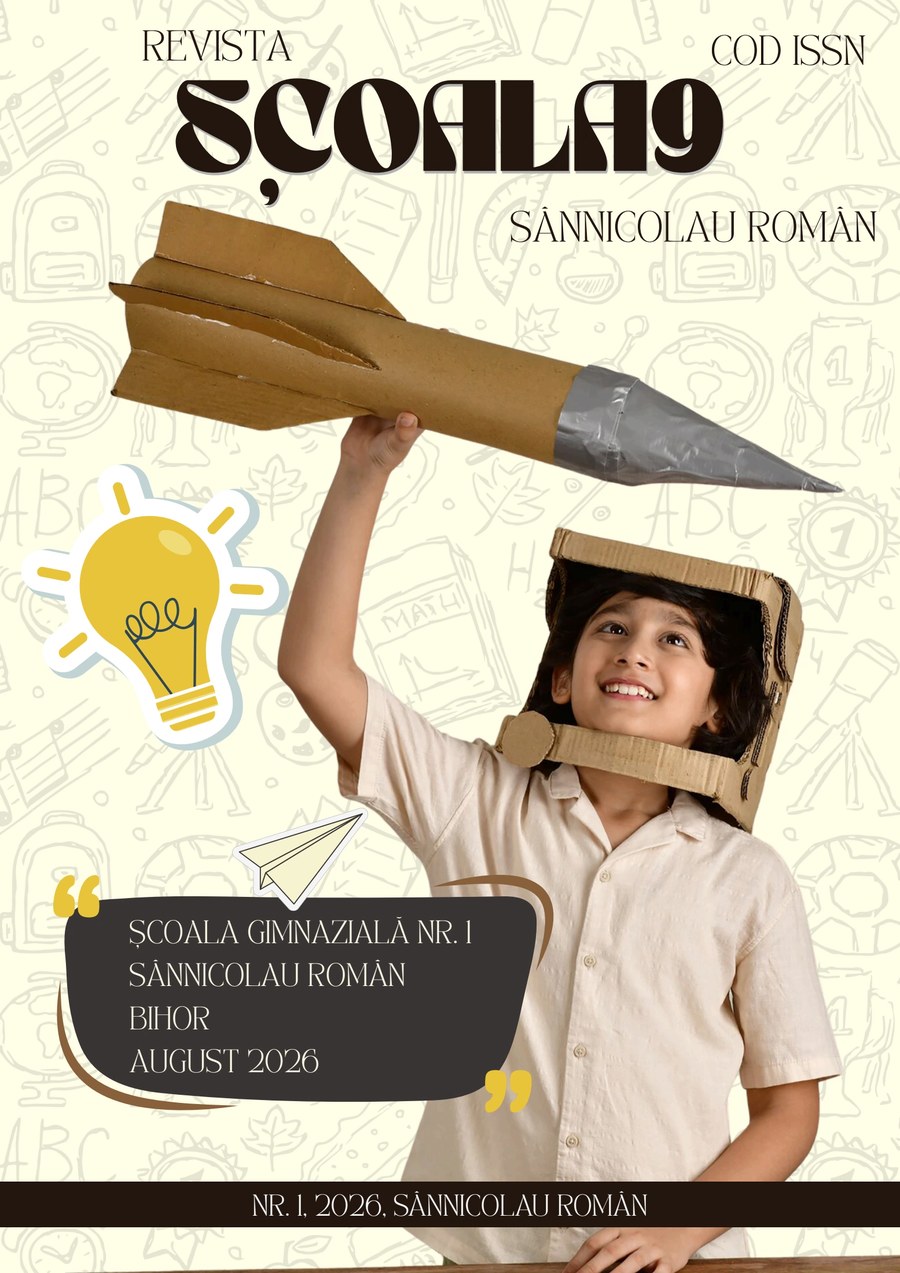 Coperta revistei Școala9, numărul 1, august 2026